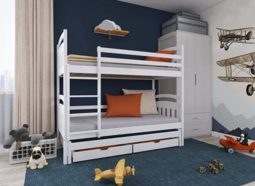 ALAN 90x180 Weiß Etagenbett Lano Möbel