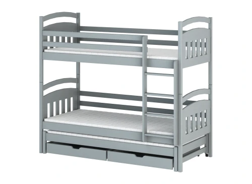 ALAN 90x180 Hellgrau Etagenbett Lano Möbel