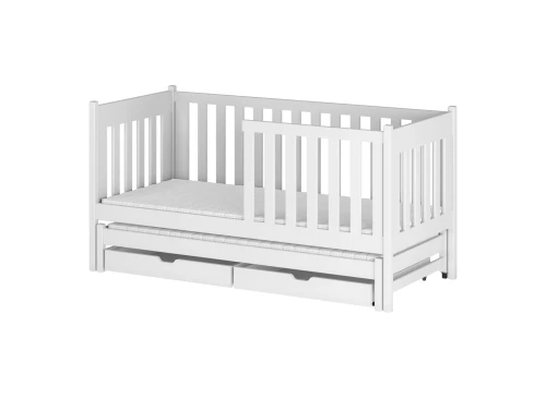 KAJA 90x190 Weiß Kinderbett mit Ausziehbett Lano Möbel