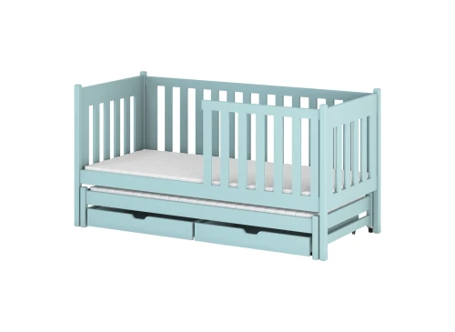 KAJA 80x190 Blau Kinderbett mit Ausziehbett Lano Möbel