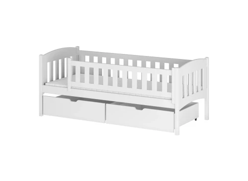 GUCIO 90x190 Weiß Einzelbett für Kinder Lano Möbel