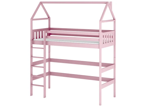 GLORIA 90x190 Rosa Einzelbett für Kinder Hochbett Lano Möbel