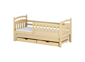 GALAXY 90x180 Kiefer Kinderbett mit Ausziehbett Lano Möbel