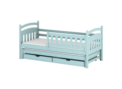 GALAXY 90x180 Blau Kinderbett mit Ausziehbett Lano Möbel