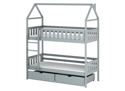 GAJA 90x190 Hellgrau Etagenbett Lano Möbel