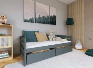 ERGO 80x200 Graphit Einzelbett für Kinder Lano Möbel