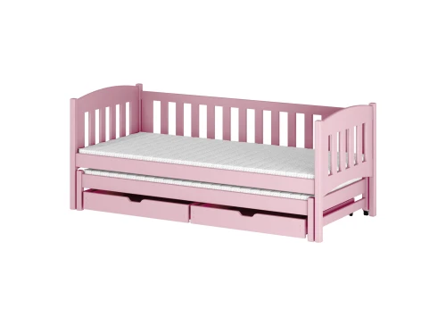 AMELKA 80x190 Pembe Yavrulu Çocuk Yatağı Lano Meble