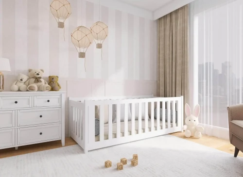 CONCEPT 80x160 Weiß Montessori Bodenbett Lano Möbel