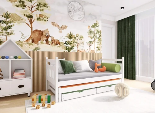 DANIEL 80x180 Weiß Kinderbett mit Ausziehbett Lano Möbel