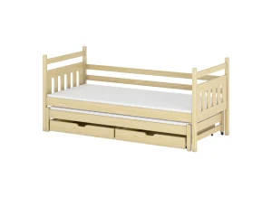 DANIEL 90x200 Kiefer Kinderbett mit Ausziehbett Lano Möbel