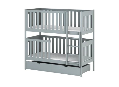 DAWID 80x160 Hellgrau Etagenbett Lano Möbel