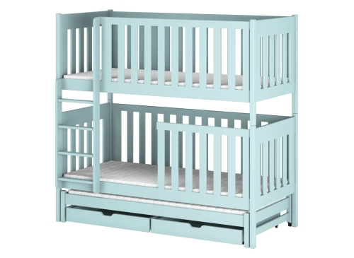EMILKA 80x160 Mavi Ranzalı Yatak Lano Meble