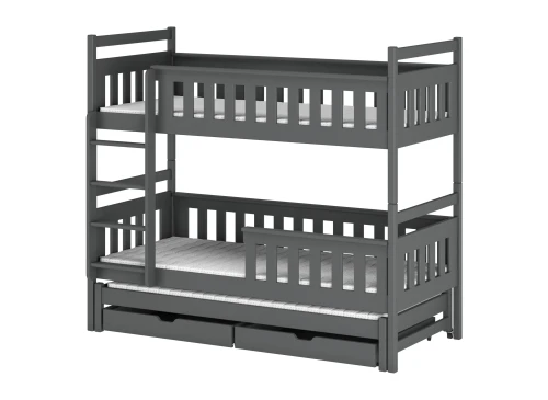 KORS 80x200 graphite bunk bed Lano Furniture
