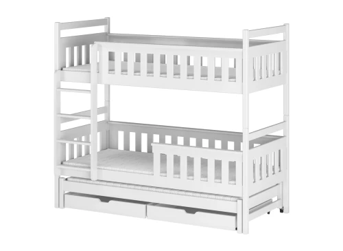 KORS 90x200 Beyaz Ranzalı Yatak Lano Meble