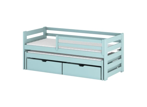 SENSO 90x190 Blau Kinderbett mit Ausziehbett Lano Möbel