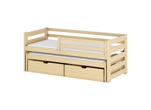 SENSO 90x200 Kiefer Kinderbett mit Ausziehbett Lano Möbel