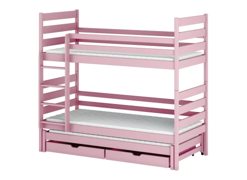 TOMI 80x160 Pembe Ranzalı Yatak Lano Meble