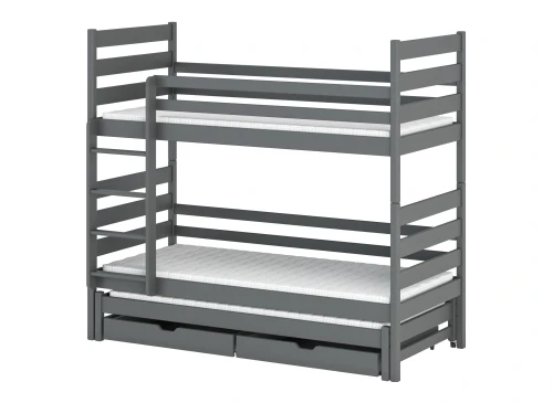 TOMI 80x200 Graphit Etagenbett Lano Möbel