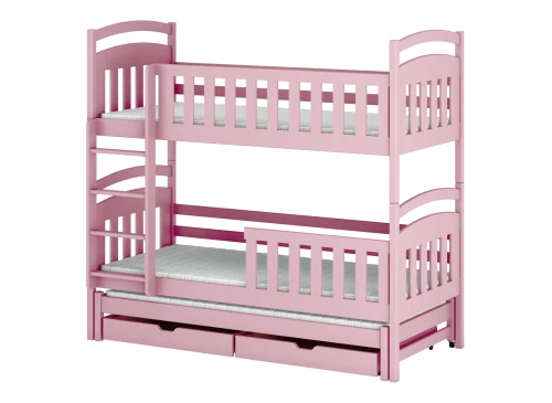 VIKI 90x200 pembe ranzalı yatak Lano Meble