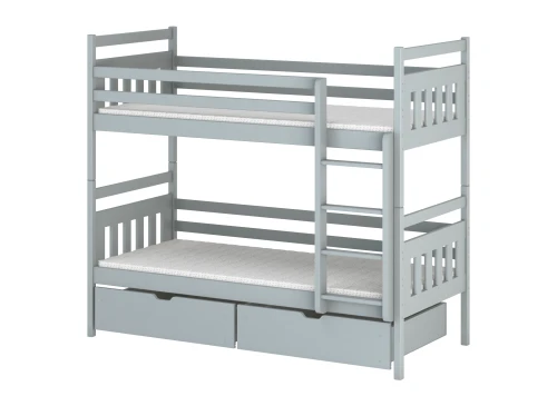 ADAŚ 80x160 Hellgrau Etagenbett Lano Möbel