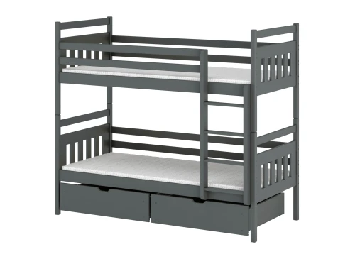 ADAŚ 90x180 Graphit Etagenbett Lano Möbel