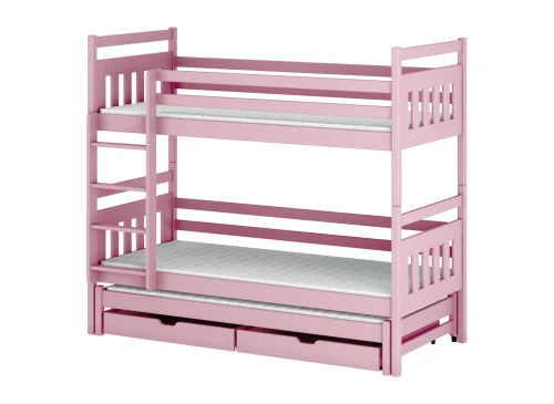 SEWERYN 90x200 pembe ranzalı yatak Lano Meble