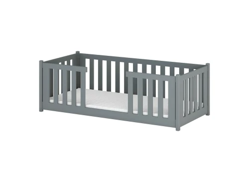 FERO 80x200 Hellgrau Montessori-Bodenbett für Kinder Lano Möbel