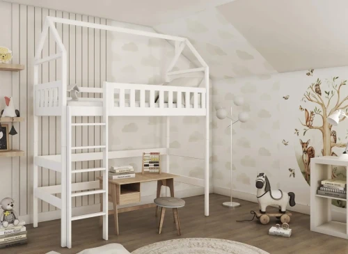 OTYLIA 80x200 beyaz ranza asma kat Lano Meble