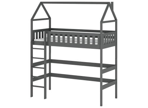 OTYLIA 90x180 Grafit Çatı Katı Tipi Loft Yatak Lano Meble