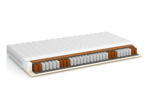 ANDE 70x150 Orta Sertlikte 19 cm Paket Yaylı Lateks ve Hindistan Cevizi Katmanlı Yatak Lano Meble