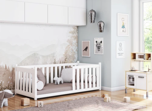 CONCEPT 80x160 Weiß Montessori Bodenbett Lano Möbel