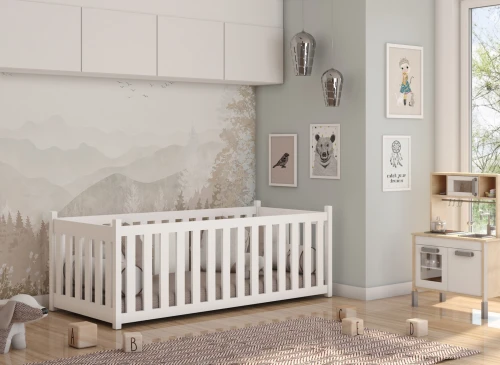 CONCEPT 90x190 Weiß Montessori Bodenbett Lano Möbel