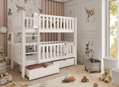 KSAWERY 80x180 Weiß Etagenbett Lano Möbel