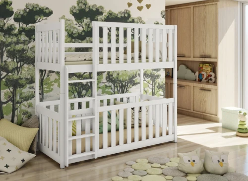 KONRAD 90x200 Hellgrau Etagenbett Lano Möbel