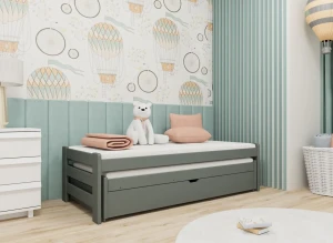 ANIŚ 80x160 Grafit İki Kişilik Ranzalı Çocuk Yatağı Lano Meble