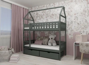 GAJA 90x190 Graphit Etagenbett Lano Möbel