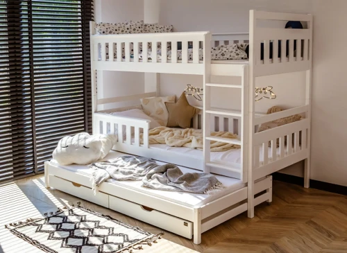 KORS 90x200 Beyaz Ranzalı Yatak Lano Meble