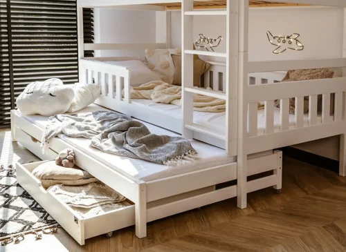 KORS 90x200 Beyaz Ranzalı Yatak Lano Meble