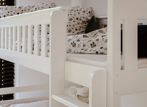 KORS 90x200 Beyaz Ranzalı Yatak Lano Meble