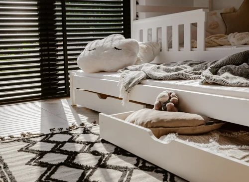 KORS 90x200 Beyaz Ranzalı Yatak Lano Meble