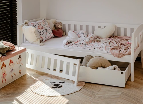 GUCIO 90x190 Beyaz Çocuk Yatağı Lano Meble