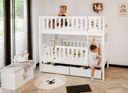 KSAWERY 80x180 Weiß Etagenbett Lano Möbel