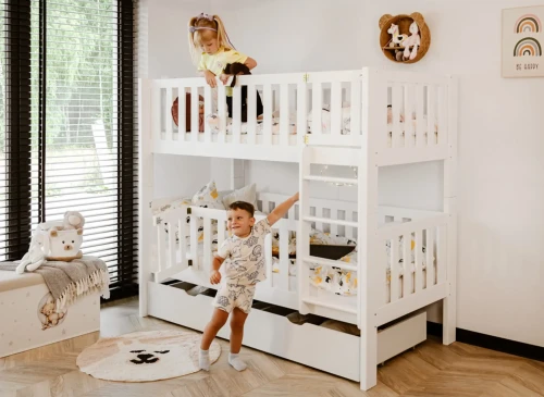 KSAWERY 80x180 Weiß Etagenbett Lano Möbel