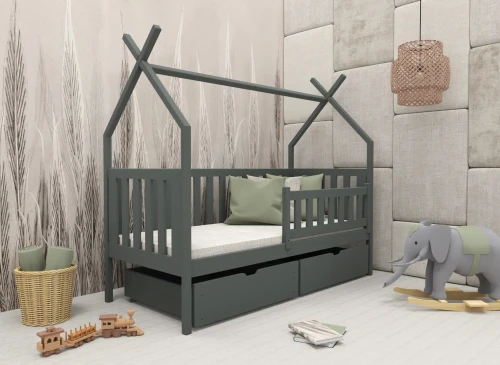 SIMBA 80x200 Grafit Çocuk Tipi Yatak Lano Meble