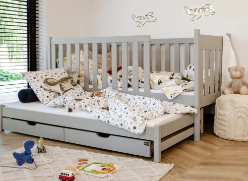KAJA 80x200 Gri Alçak Ranza Lano Meble