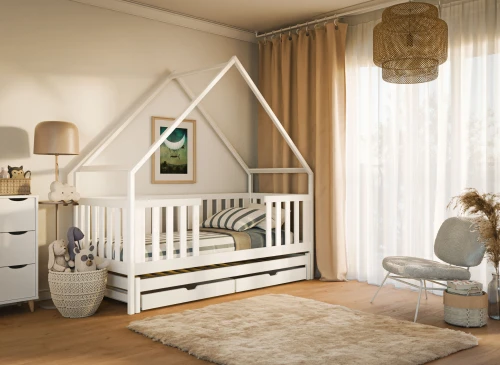 MAGIC 90x190 pembe ev tipi ranza Lano Meble