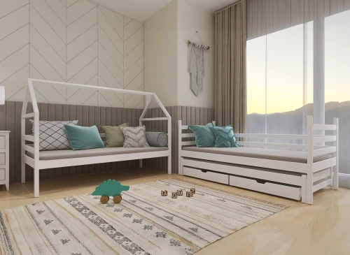 DALIA 90x180 Weiß Etagenbett Hausbett Lano Möbel