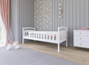 MIA 80x180 Blau Einzelbett für Kinder Hochbett Lano Möbel