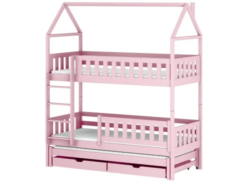 IGA 80x190 Rosa Etagenbett Hausbett Lano Möbel