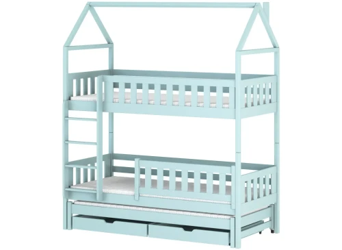 IGA 80x190 Blau Etagenbett Hausbett Lano Möbel